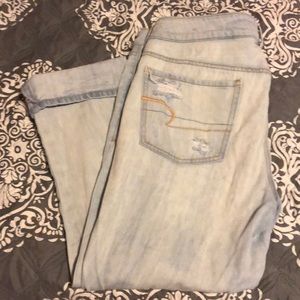 Size 12 boy crop American eagle jeans!
